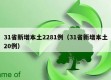 31省新增本土2281例（31省新增本土20例）