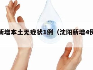 沈阳新增本土无症状1例（沈阳新增4例无症状）