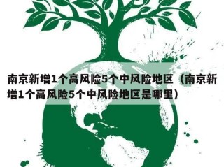 南京新增1个高风险5个中风险地区（南京新增1个高风险5个中风险地区是哪里）